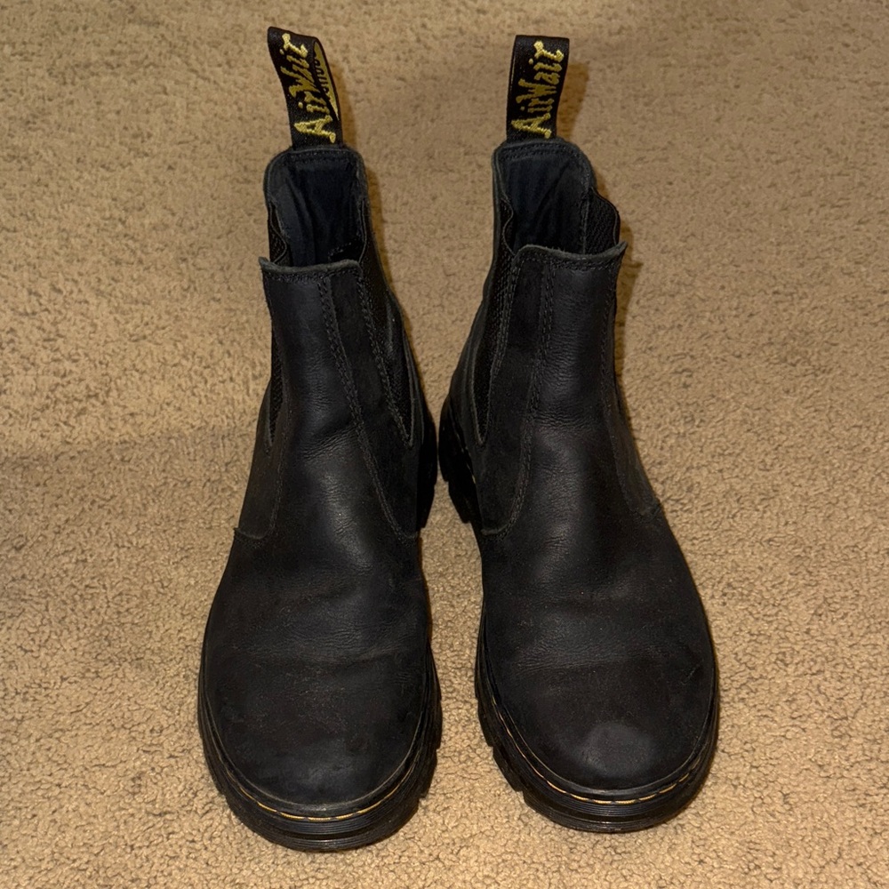 Dr. Martens Black Leather Ankle Boots